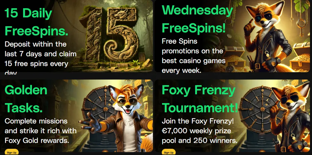Bonussen Foxy Gold Casino